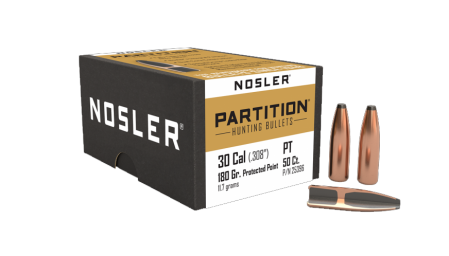 50 ogives Nolser Partition calibre 30 (.308) 180 gr / 11,66 g