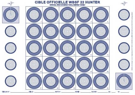 Cibles Hunter 22LR 50 mètres 