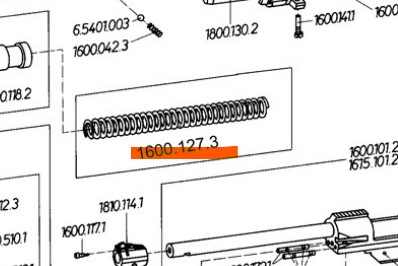 Ressort compression F1600.127.3 FEIN 65