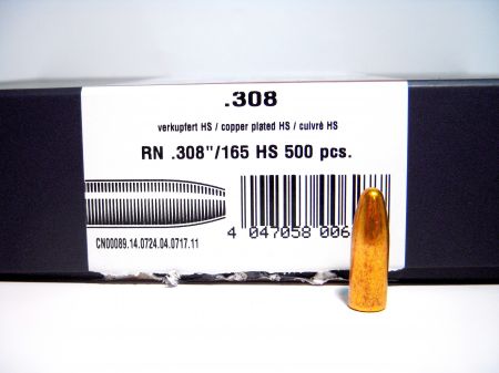 Ogives 30 (.308) H&N RN HS 165 grs