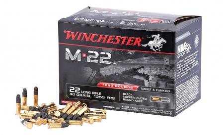 400 cartouches 22LR M22 40 gr / 2,59 g
