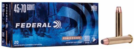 Cartouches Federal Power Shok .45-70 Govt SP 300 gr / 19,44 g