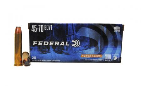 Boites de 20 cartouches FEDERAL Power Shok 45-70 SP 300gr / 19,44g