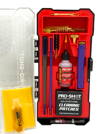 Kit de nettoyage Pro-Shot Multi-Cal Pro-Tuff .22 au .45 Cal – tige violette