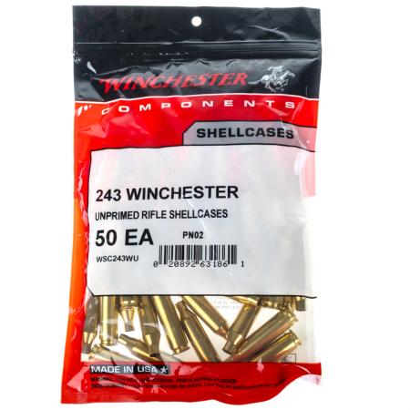 50 étuis vides WINCHESTER Cal. 243 Win