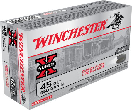 Boite de 50 cartouches WINCHESTER Super-X .45LC LFN 250gr / 16,2g