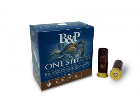 Boite de 25 cartouches BASCHIERI&PELLAGRI One Steel 28g Cal. 12/70 