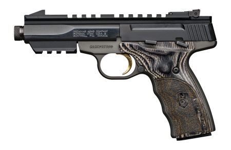 Pistolet Browning Buck Mark Micro Contour Black Label fileté 4 pouces calibre 22 LR