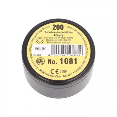 Boite de 200 amorces poudre noire RWS 1081