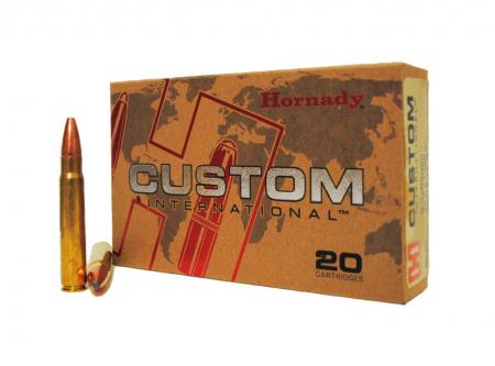 Boite de 20 cartouches 9.3x62 HORNADY Custom International Interlock SF 286 grs / 18,5 g