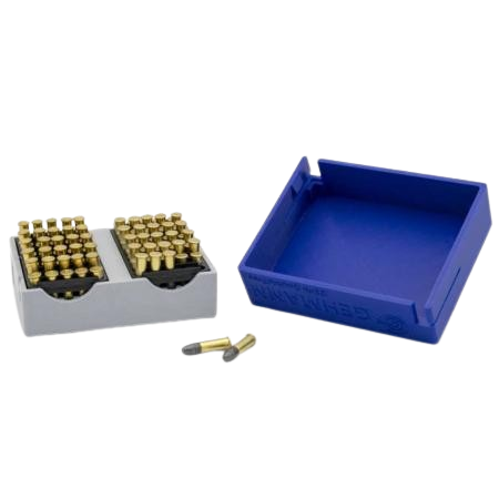Boite de rangement plastique GEHMANN pour 100 munitions Cal. 22lr