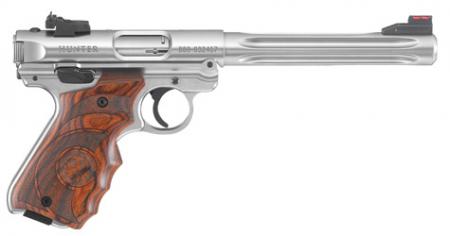 Pistolet semi automatique RUGER Mark IV HUNTER Target Inox Cal. 22LR