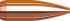 100 ogives Hornady calibre 22 (.224) 52 gr / 3,4 g Boat Tail Hollow Point Match #2249 31341