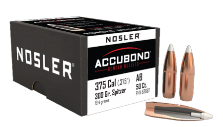 50 ogives Nosler Accubond calibre 375 (.375) 300 gr / 19,4 g