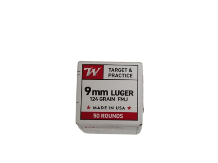 Boite de 50 cartouches WINCHESTER 9x19 FMJ 124gr / 8g 