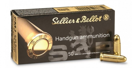 Cartouches Sellier & Bellot 6,35 (.25 ACP) FMJ 50 gr / 3,30 g