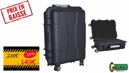 Valise trolley pour armes de poing 