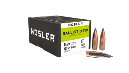 50 ogives Nosler Ballistic Tip Hunting calibre 8 mm (.323) 180 gr / 11,66 g
