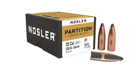 50 ogives Nosler Partition calibre 35 (.358) 250 gr / 16,20 g