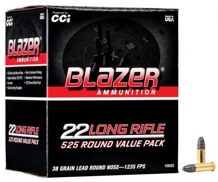 525 cartouches BLAZER calibre 22lr 38 gr / 2,46 g