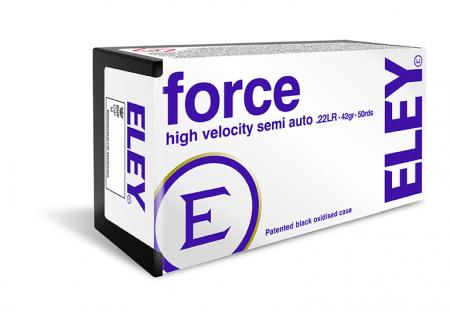 Boite de 50 cartouches ELEY Force .22lr 42gr / 2,72g