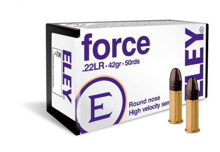 50 cartouches ELEY Force .22lr 42gr / 2,72g