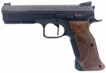 Pistolet semi automatique CZ Shadow 2 Black Wood rallongé Cal. 9x19 (double action)