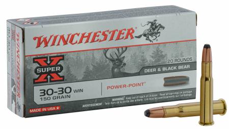 20 cartouches WINCHESTER Super-X 30-30Win PPSP 150gr / 9,7g  