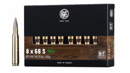 Boite de 20 cartouches RWS HIT 10.4 g / 160 grain cal 8x68S