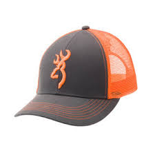 Casquette BROWNING Gris/orange Fluo