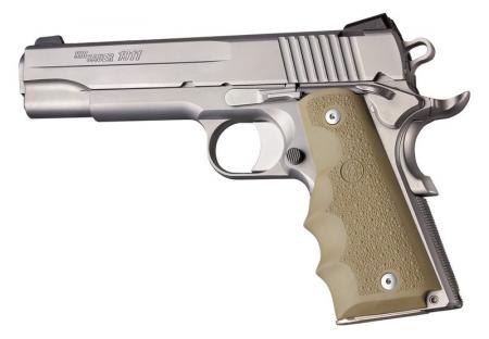 Poignée  HOGUE pour pistolet Colt Government Tan