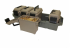 Bac de transport + 5 boites de rangement MTM 37696