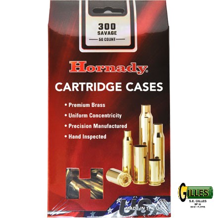 50 étuis vides HORNADY Cal. 300 Savage