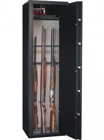 Armoire forte SENTINEL 8+8 armes avec lunette + coffre intérieur SD16