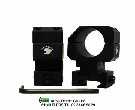 2 Colliers Ajustables en hauteur ø25.4 PREMIUM ARMS ALPHA ELITE PA00012