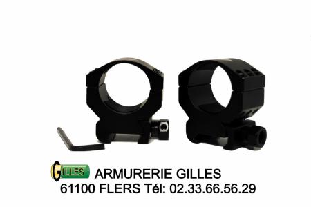 2 Colliers ø 30mm Haut PREMIUM ARMS ALPHA ELITE PA00015