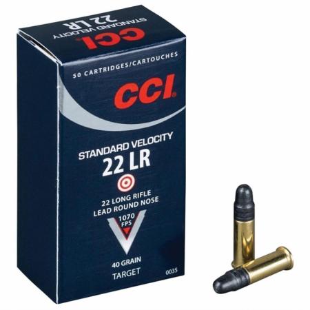 Boite de 50 cartouches CCI Standard .22lr 40gr / 2,59g