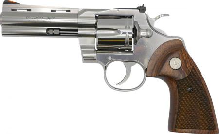 Revolver COLT PYTHON inox calibre 357 magnum 4"1/4