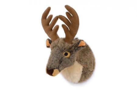 Peluche Trophée Tête de Cerf 23cm NATL50088S