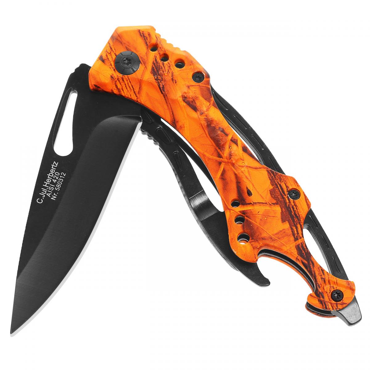 Couteau Pliant Camo Orange HERBERTZ HER580312