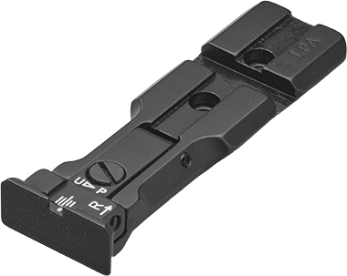 Hausse réglable LPA noire  pour revolver SMITH&WESSON avec rail Picatinny