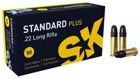 50 cartouches SK Standard Plus .22lr 40gr / 2,59g