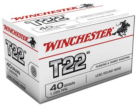 Boite de 50 cartouches WINCHESTER T22 .22lr 40gr / 2,59g