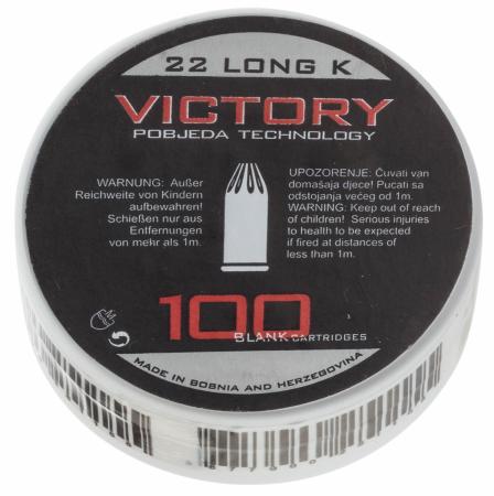 Boite de 100 cartouches à blanc VICTORY Cal. 22lr