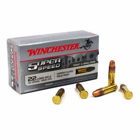 Boite de 50 cartouches WINCHESTER High Velocity .22lr 40gr / 2,59g