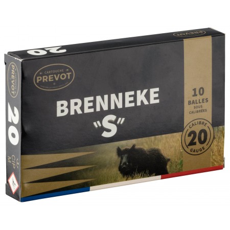 Boite de 10 balles BRENNEKE "S" Magnum Cal. 20/76 BR3SM