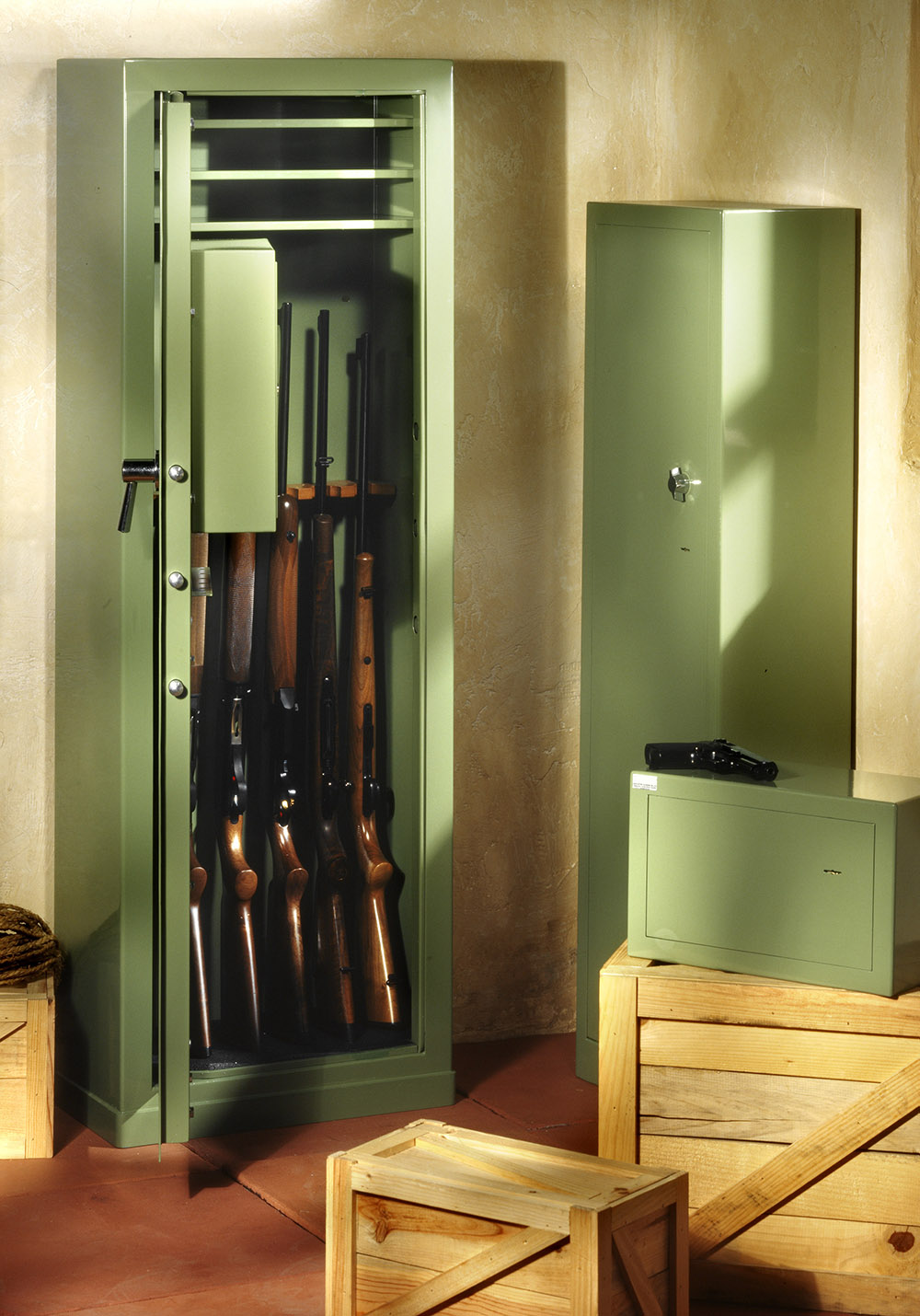 Armoire forte pour le stockage sécurisé des fusils de chasse
